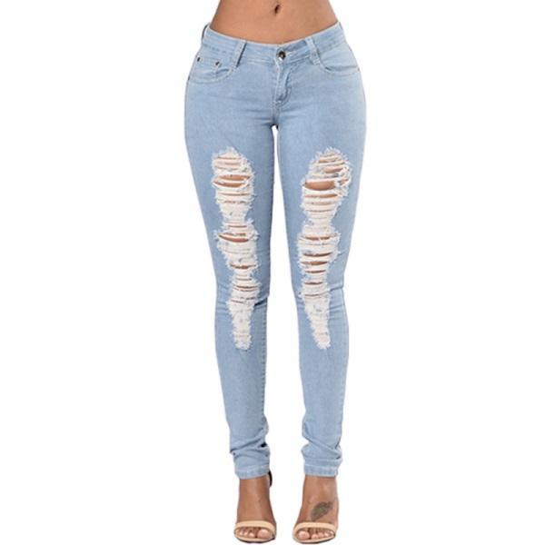 Ripped Jeans For Women Women Jeans Pencil Pants Denim Jeans Global Grab Store