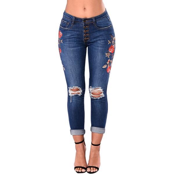 Ripped Jeans For Women Women Jeans Pencil Pants Denim Jeans Global Grab Store