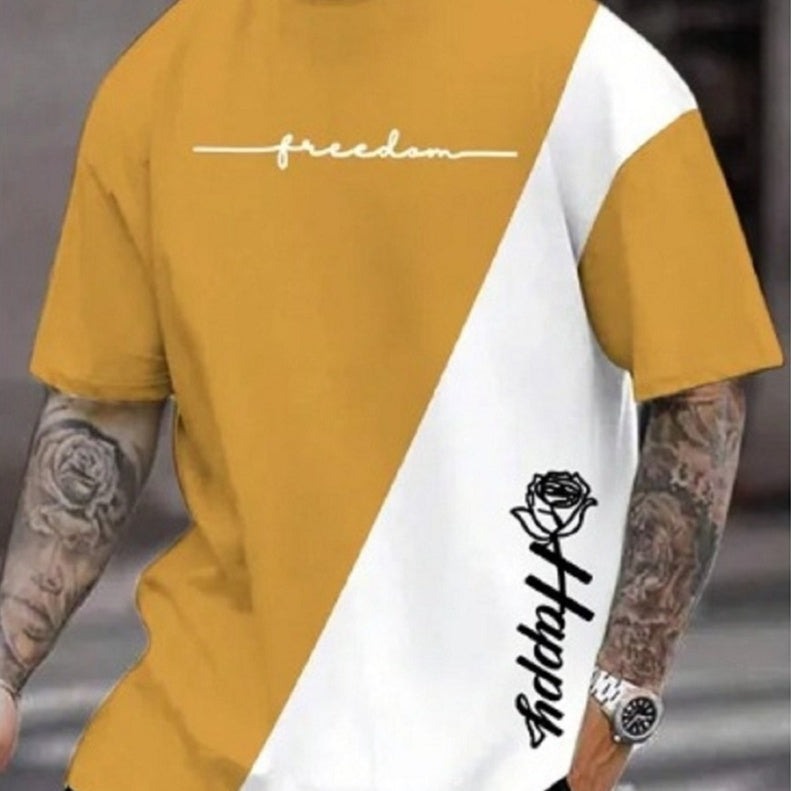 Line Logo Men's Sports Digital 3DT Shirt Short Sleeve GLOBAL GRAB STORE
