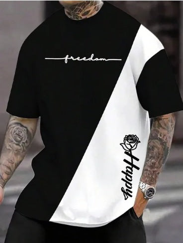 Line Logo Men's Sports Digital 3DT Shirt Short Sleeve GLOBAL GRAB STORE