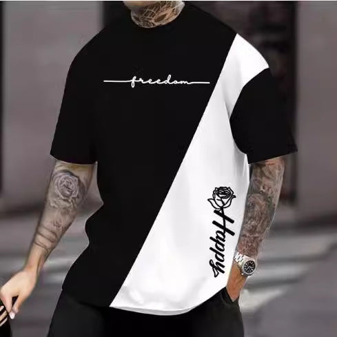 Line Logo Men's Sports Digital 3DT Shirt Short Sleeve GLOBAL GRAB STORE