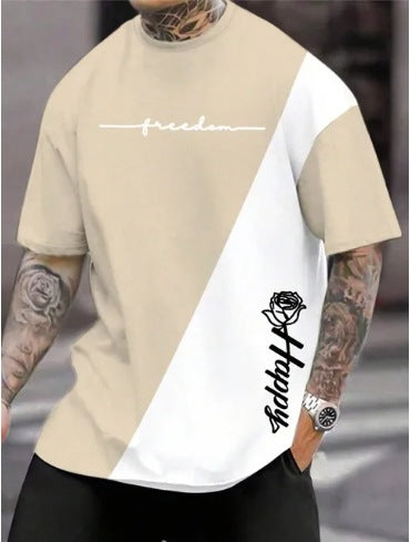 Line Logo Men's Sports Digital 3DT Shirt Short Sleeve GLOBAL GRAB STORE