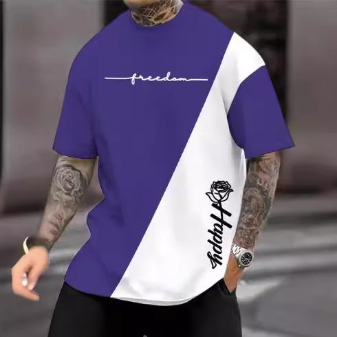 Line Logo Men's Sports Digital 3DT Shirt Short Sleeve GLOBAL GRAB STORE