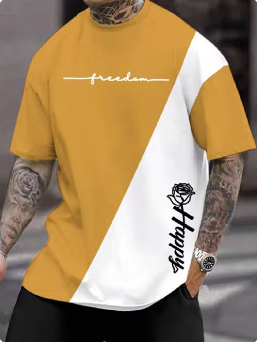 Line Logo Men's Sports Digital 3DT Shirt Short Sleeve GLOBAL GRAB STORE